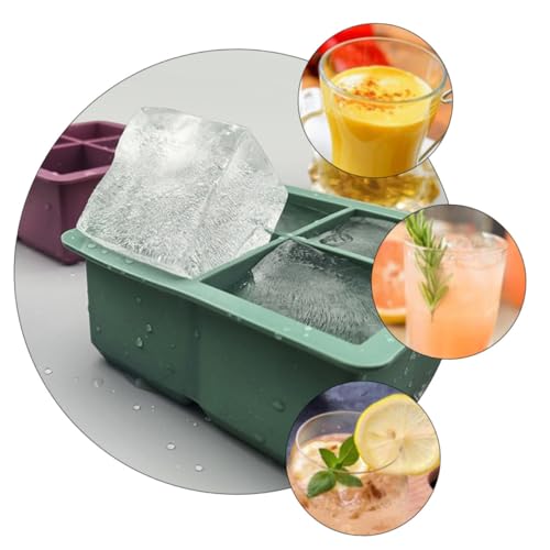 Molde para cubos de hielo de silicona con tapa miniatura 4