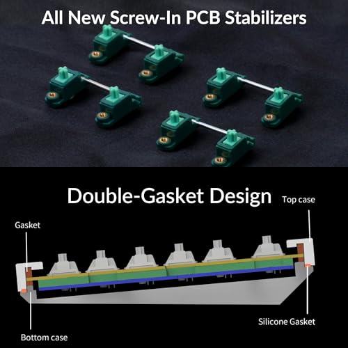 Image of Keychron Q1 RGB Wired Custom Mechanical Keyboard, 75% Layout QMK /VIA Programmable Macro with Hot-swappable Gateron G Pro Blue Switch Double Gasket Compatible with Mac Windows Linux (White) -Version 2