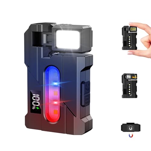 【MINI TORCIA CON DOPPIA FONTE LUMINOSA】è dotata di un sistema LED a doppia perla e diverse modalità di illuminazione. La luce principale è bianca fredda con tre modalità regolabili (bassa, media, alta). La luce ausiliaria ha 4 modalità di illuminazione (luce calda/luce rossa/luce blu/lampeggiante rosso + blu). La luce principale e la luce laterale sono controllate ciascuna da un proprio interruttore.