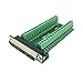 Sysly DB37 Male Female 37pin Port Adapter Connector Header Terminal Breakout PCB Board 2 Row Riveting Tooth (Male)
