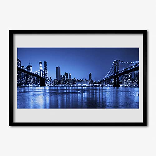 Photo cadre en mdf de qualité supérieure 70x50 cm affiche architecture de pont