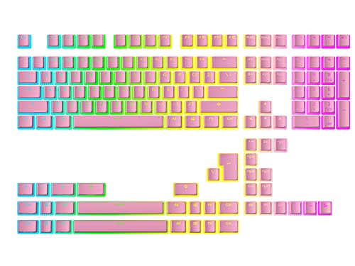 Ranked Pudding v2 PBT Keycaps, Pink, 145 Keys