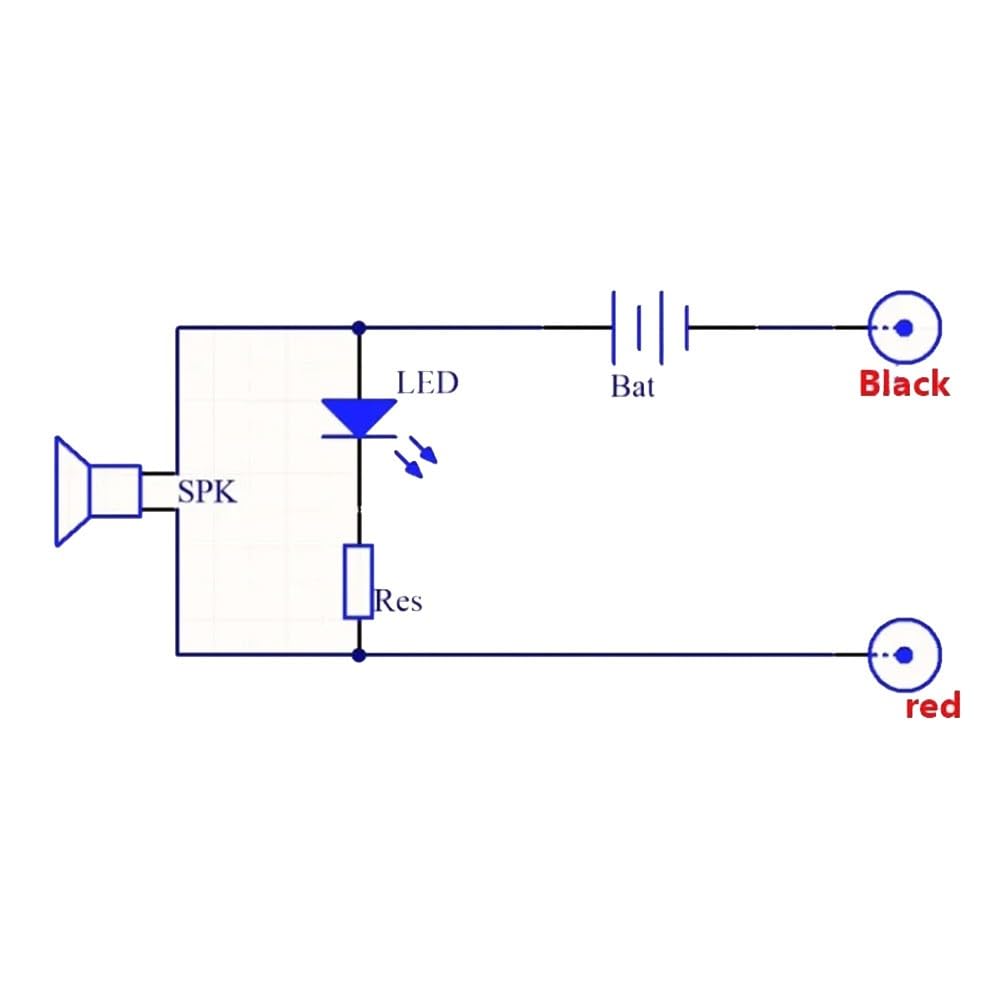 Testeur de continuité, testeur de fil, vérificateur de câble, alarme sonore 9 V, indicateur visuel LED, pour électricien, réparation de bricolage, blanc