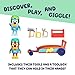 Bluey Vehicle & Figures Go Kart Playset, Articulated Racers Set with Rusty Figurine and Toolbox Accessory, Immersive Vehicle Toys for Kids Age 3+