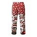 WENKOMG1 Christmas Pajama Pants Unisex - Lightweight Lounge Sleep Pants with Pockets Pajamas Pants Men Set Fashion Clothes Pantalones De Pijama Aesthetic (S - Wine)