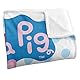 Peppa Pig Silky Touch Kinderdecke, 152 x 127 cm, Peppa und Logo