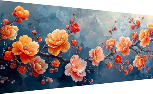 Broderie diamant fleur grand format 195x90cm le cadeau créatif idéal kit complet artisanat 5D