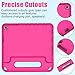 BMOUO Kids Case for Samsung Galaxy Tab A 10.1 (2019) SM-T510/T515, Shockproof Light Weight Protective Convertible Handle Stand Kids Case for Samsung Galaxy Tab A 10.1 Inch 2019 Release - Rose