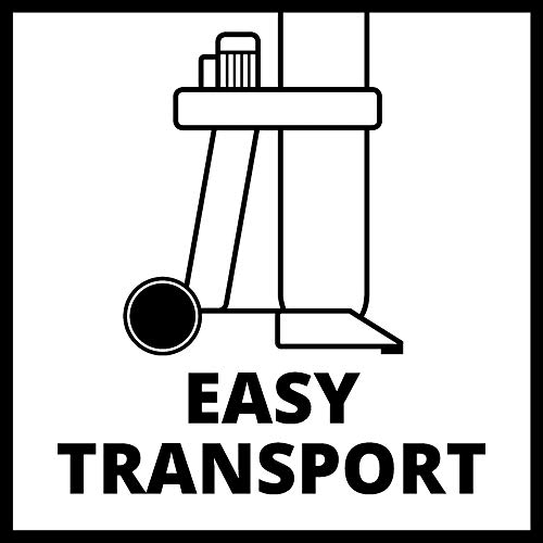 Einhell Absauganlage TE-VE 550/2 A (550 Watt, laufruhiger Induktionsmotor, Automatiksteckdose mit Startfunktion, inkl. Absaugschlauch, Multiadapterset + Absaugadapter), Rot