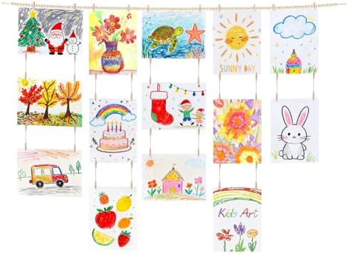 Dahey Art Display for Kids Artwork Wall Decor Boho Wooden Beads G...
