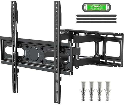 ELIVED TV Wandhalterung Schwenkbar für 26-70 Zoll Flach & Curved Fernseher bis zu 45kg, Fernseher Wandhalterung mit Max VESA 400x400mm, Höhenverstellbar TV Halterung EV1001