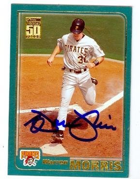 Warren Morris autographed baseball card (Pittsburgh Pirates) 2001 Topps #203 - Autographed Baseball Cards