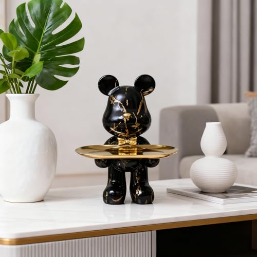 Estatua de oso en resina para decoración miniatura 4