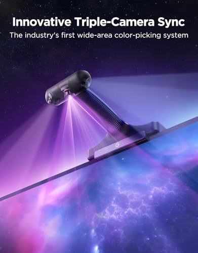 Lighting Govee TV Backlight 3 Pro with HDR Triple Camera, 16.4ft 5-in-1 RGBWWIC LED Strip Lights That Change with 75-85 Inch TVs, 75LEDs/m, Supports AI Filter, Smart App and Voice Control, DreamView Sync SmartThings Compatible Lighting Govee TV Backlight 3 Pro with HDR Triple Camera, 16.4ft 5-in-1 RGBWWIC LED Strip Lights That Change with 75-85 Inch TVs, 75LEDs/m, Supports AI Filter, Smart App and Voice Control, DreamView Sync SmartThings Compatible