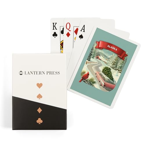 Lantern Press Alaska, Tradición Navideña Naipes Póker