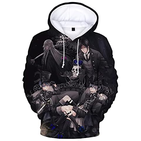 CCEE Anime Black Butler Der Infinity 3D Hoodie Frühling Und Herbst Lose Männer Und Frauen Mit Kapuze Sweatshirt Lässiger Punk Street Style Trainingsanzug Cover