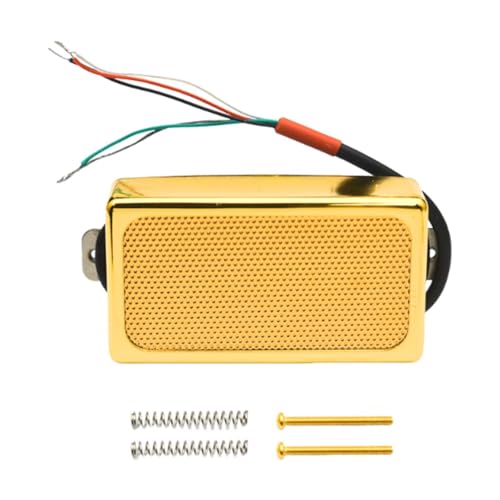 Micros pour guitare électrique humbucker en laiton couleur pont d'or