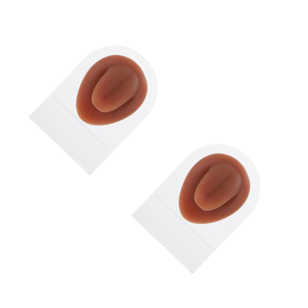 2stücke Silicone Zungenpiercing Übungsmodell Flexiblem Wiederverwendbar Für Piercing-training Und Schmuckpräsentation Kaffee-farbe