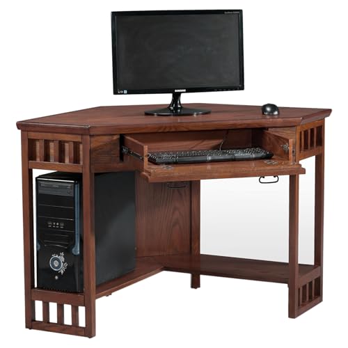 BOWERY HILL Home Office Corner Computer and Writing Desk in 