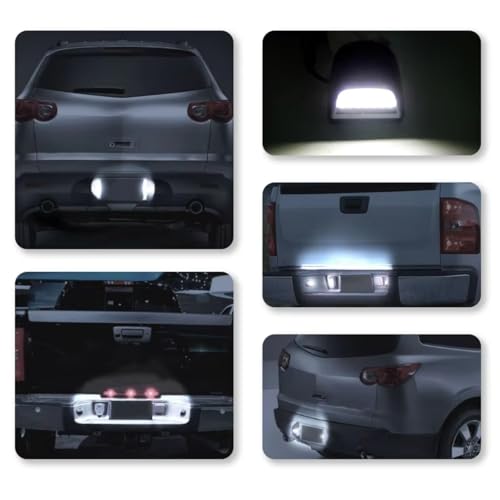Luces de matrícula para Cadillac Escalade EXT | Kit de iluminación trasera con 2 piezas 6