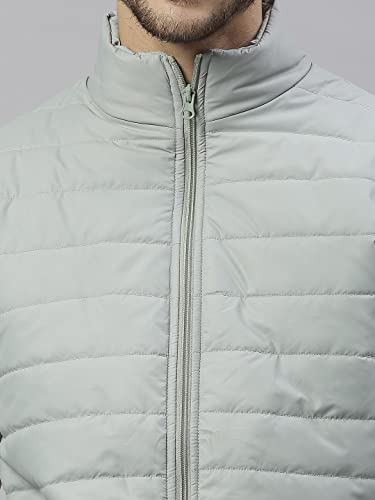 Image of Dennis Lingo Men's Solid Long-Sleeve Regular Fit Puffer Jacket - Waterproof, Lightweight, Casual Winterwear for Men