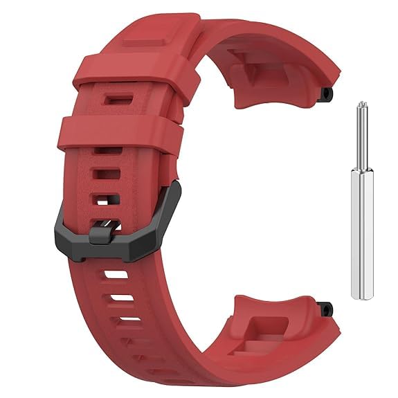 MINX Soft Silicone Watch Band Compatible with Amazfit T-Rex 2 / T-Rex 3 / Active Edge (A2212) | Adjustable Strap for Men & Women | Easy Metal Installation Tool Included-image-48