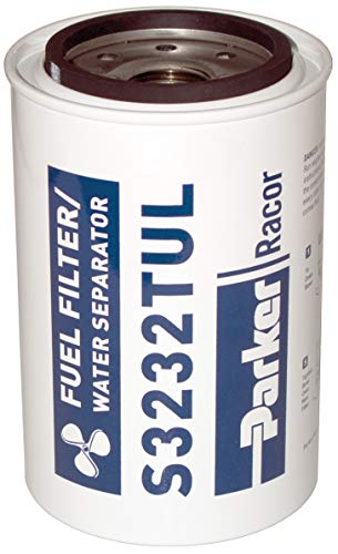 Racor Spin On Filtro de Gasolina/Separadores de Agua - Fuel FLTR/WTR Separador - 30 GPH Puerto de la Cabeza: 1/4-18 NPTF (120R-RAC-01) Cover