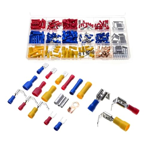 Câbles électriques isolés : kit de 300 bornes à for et cosses à bêche