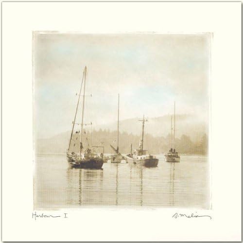 Miniatura 2 de wallsthatspeak 2 botes portuarios artísticos impresiones fotográficas de velero decoración de arte náutico, 12 x 12 pulgadas