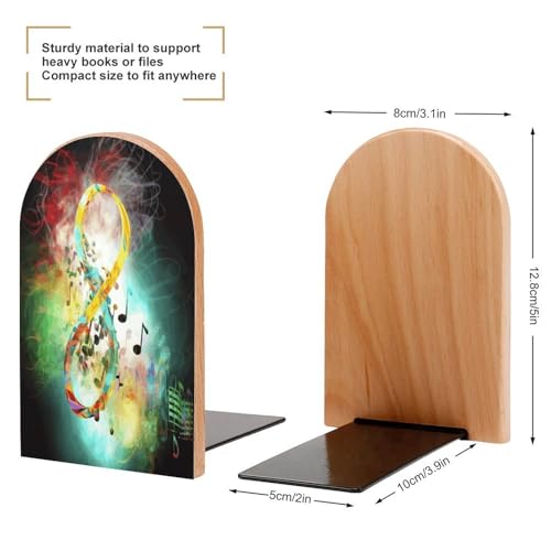 Sujetalibros musical decorativo para organizar el salón y las estanterías del hogar 3