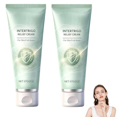 VOYOCUGE 2PCS Intertrigo Cream Skin Fold Care & Chafing Support Cream Supports Skin Comfort Fast-Drying Non-Greasy for Friction-Prone Areas 2 oz (57 g) (2)