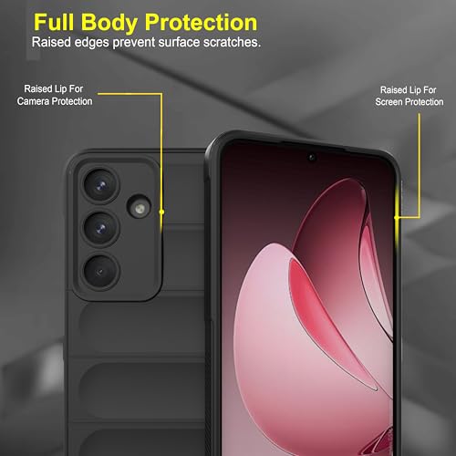 Image of Zapcase Back Case Cover for Samsung Galaxy S25 FE | Compatible for Samsung Galaxy S25 FE Back Cover | Liquid Silicon Magic Case with Camera Protection| Black