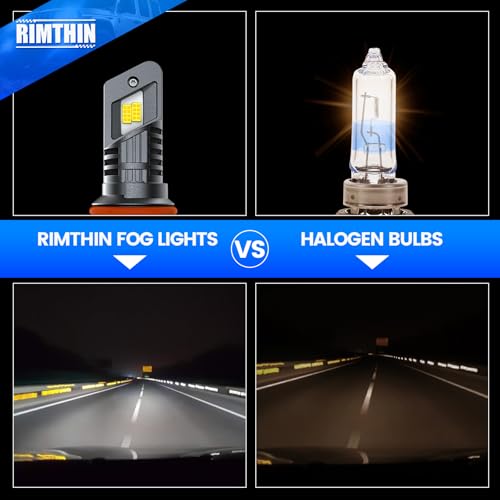Image of rimthin 9004 Bulbs, HB1 Fog Lights Cool White Light Bulbs, 1:1 Mini Size (Pack of 2)