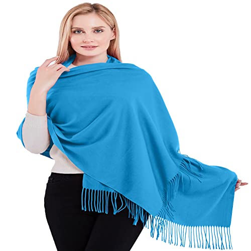 Châle pashmina pour vos soirées fraîches en coton mélangé épais