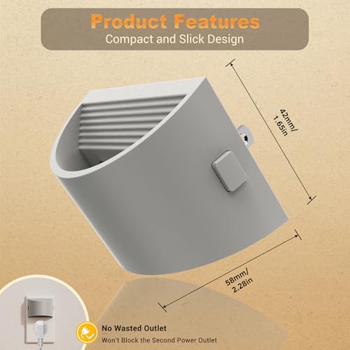 Image of JandCase Night Light, Automatic Night Lights Plug into Wall,2 Pack Dusk to Dawn Sensor Nightlight, 3000K Soft White Brightness Adjustable Nightlight for Kids Bedroom Hallway Kitchen Decor