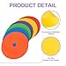 PATIKIL Spot Markers 6 Inch, 6 Pcs Non-Slip Floor Dots Agility Markers Flat Field Cones Poly Dots with Hole for Gym PE Speed Training Dance Soccer Basketball Sports, Yellow