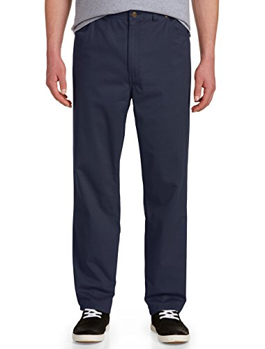 Harbor Bay by DXL Men's Big and Tall Continuous Comfort Pants Peacoat Navy 54 x 32