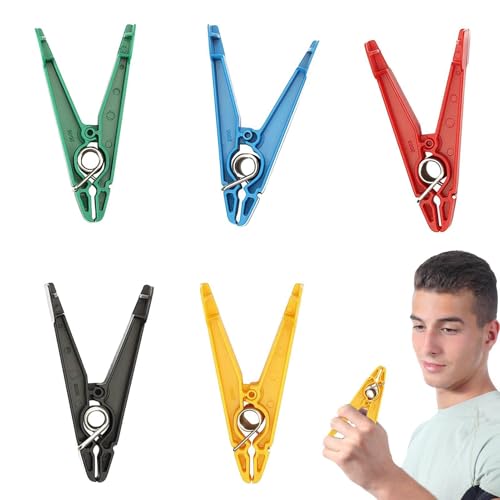 Ejercitador de dedos – Clips de pellizco de resistencia – Aparato de musculación para ejercicios físicos de dedos para manos débiles, mujeres, pianistas
