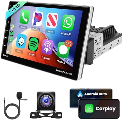 Hodozzy 2 Din Autoradio 7 Zoll - Bluetooth, Touchscreen, Rückfahrkamera Inklusive