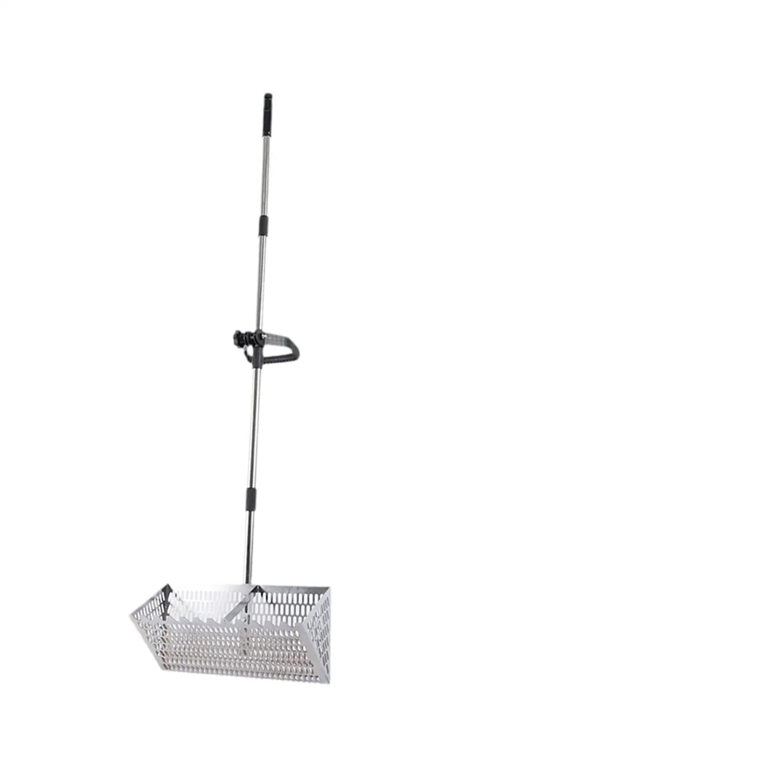 Rastrillo per pulci di sabbia Rastrello for sabbia, setaccio for , comodo manico telescopico di grandi dimensioni, setacciatura multifunzionale, facile pulizia, paletta in acciaio al carbonio(Type 2)