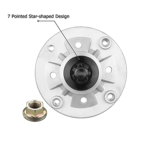 Spindle Fit for John Deere Mower - Spindle Assembly Fit for John Deere LA135 LA115 LA125 LA145 LA105 LA130 D140 D130 D105 D110 L110 X110 42" 48" Lawn Mower Tractor Deck, Replace GY20454 GY20962 by Fourtry - Image 5