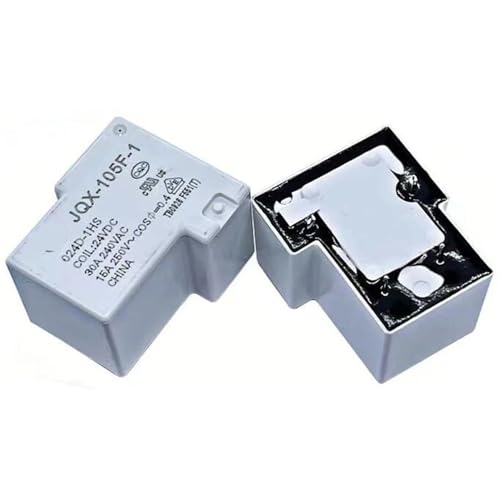 Relé JQX-105F-1-024D-1HS de 24V y 30A con 4 pines para automatización industrial lote de 10