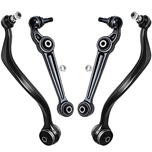 Detroit Axle - New 4 Piece Front Lower Right Left Control Arms (Rearward and Forward Facing) Replacement for Mazda 6 2003-2007