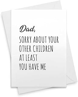 Funny Fathers Day Card From Son, Funny Fathers Day Card From Daughter, Funny Dad Birthday Card, Funny Dad Greeting Card, Card For Dad [00273]