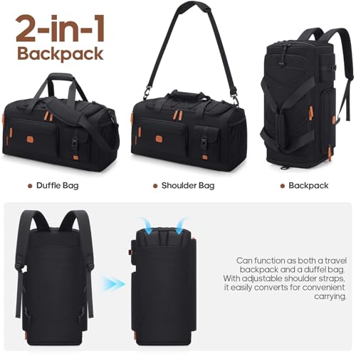 Image of UKEIN Luggage Sets 5 Piece, Carry On Luggage 20In With Spinner Wheels, Hardside Suitcase Set with TSA Lock,Durable Large Suitcase With Travel Backpack for Men-20 /24 /28in (Black, 5 piece set)
