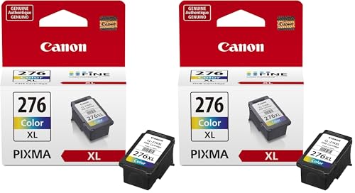 Image of Canon CL-276 XL Genuine Color Ink Cartridge,Compatible with TS3520 /3522,TR4720 /4722,TS3720 /3722,(Pack of 2)