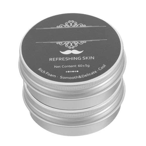 KITANDOVE 2個 メンズシェービングソープ 天然植物成配合 保湿成で肌を乾燥から守る 顔用洗顔兼用 コンパクトで携帯便利 ひげ剃り用顔用鹸