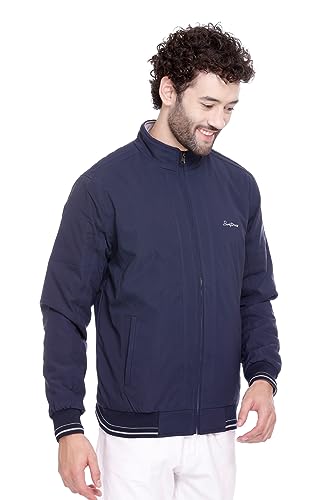 Image of RARE TIMES Winter Reversible Bomber Jacket For Men | Mens Quilted standard length Puffer Jacket | Full Sleeve Mens Jacket