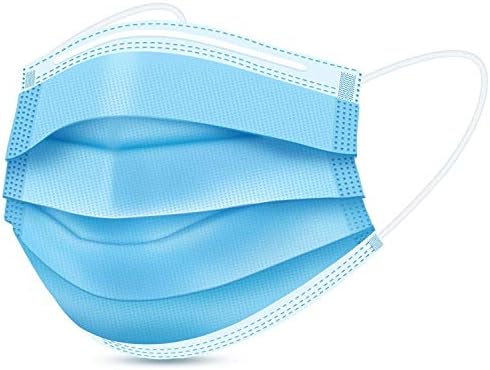[New Version] Disposable 3-Layer Protective Face Masks, High Filterability, Suitable for Sensitive Skin (200)