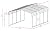 Cover-IT Carport 12 x 20 x 7 ft Charcoal Sturdy All-Steel Heavy Duty Canopy Shelter